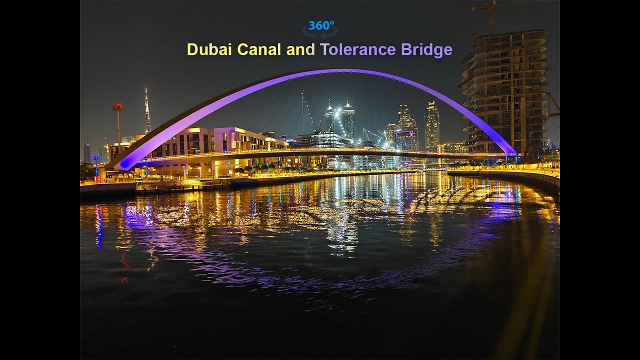 Dubai: 360° Immersive VR Walk on Tolerance Bridge & Water Canal