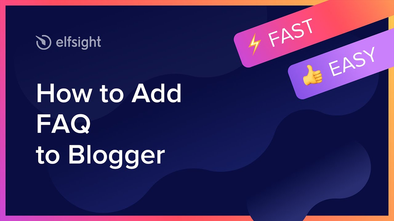 Как добавить FAQ на Blogger