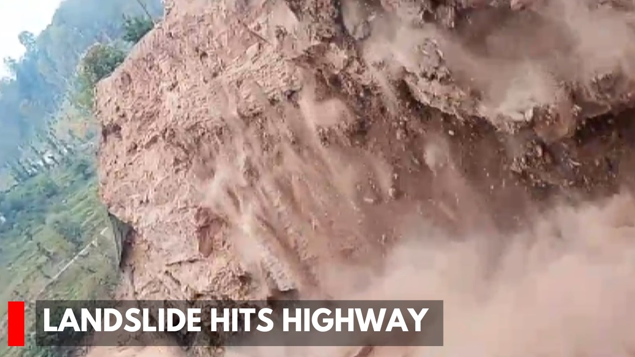 Rajouri: Major Landslide Hits Under-Construction Highway at Kalaban