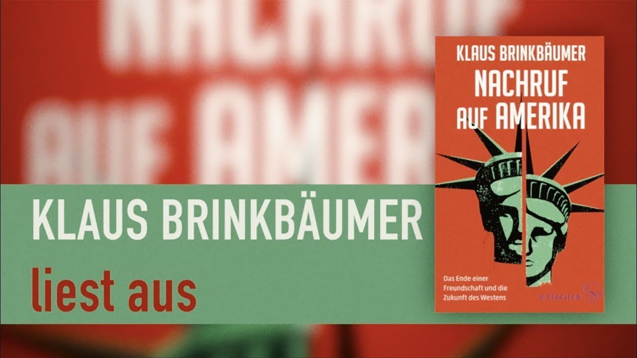 Klaus Brinkbäumer liest aus »Nachruf auf Amerika«