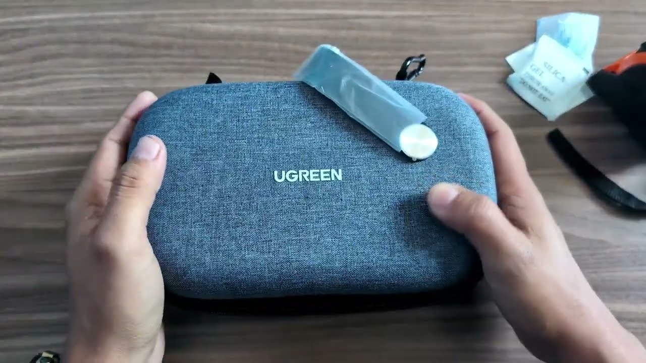 UGREEN Estuche  de viaje con cremallera y bolsillos, Gris
