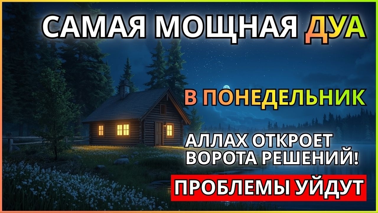 САМАЯ СИЛЬНАЯ Дуа в ПОНЕДЕЛЬНИК Все желания сбываются! #дуа