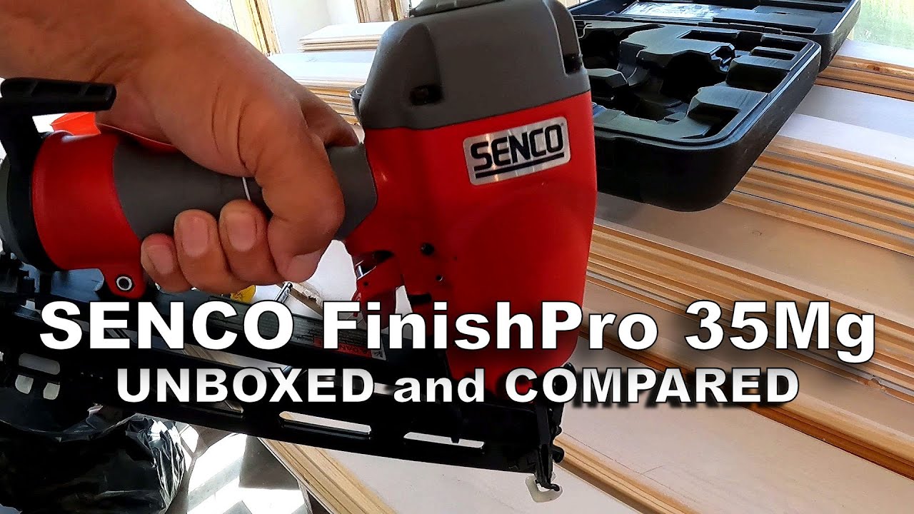 Гвоздезабивной пистолет Senco FinishPro 35MG — распаковка и сравнение с SFN40