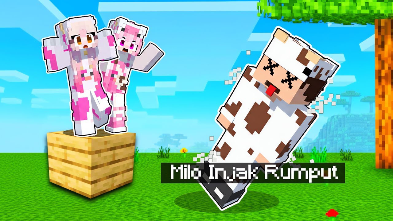 MOOCI DAN MILO GA BOLEH SENTUH WARNA HIJAU di MINECRAFT, SETIAP KALI SENTUH WARNA HIJAU = MATI