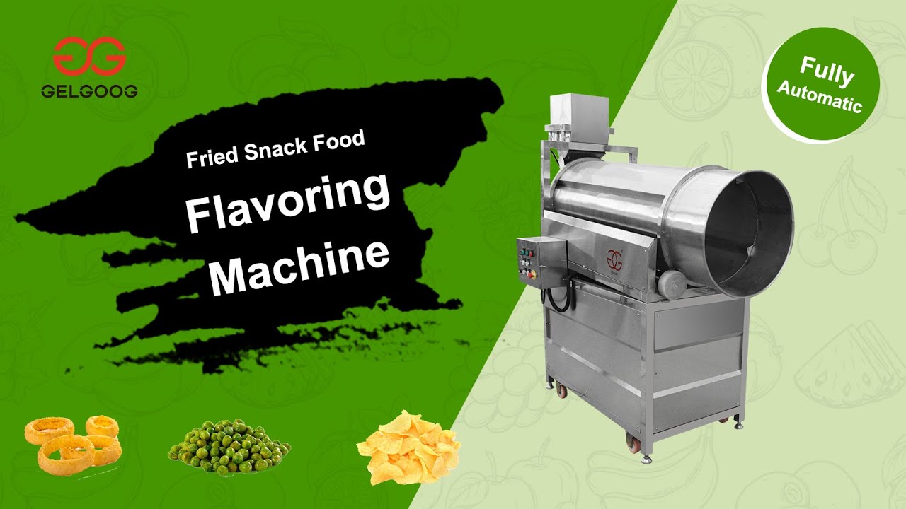 Automatic Continuous Food Flavoring Machine in Factory/ Industrial Fried Food Seasoning Machine