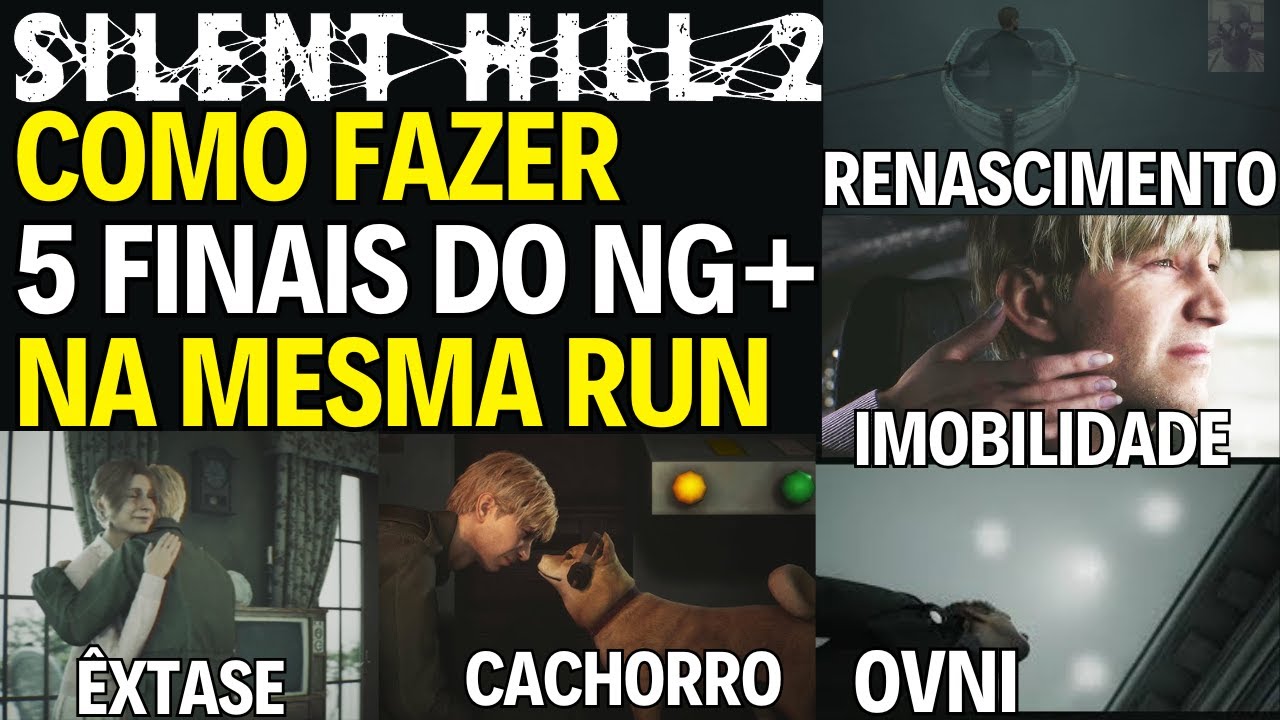 SILENT HILL 2 REMAKE GUIA COMO FAZER 5 FINAIS no NG+