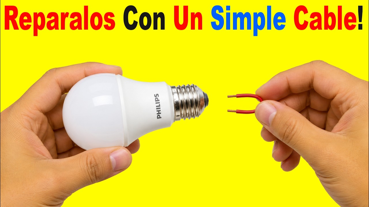 No Tires Tus Focos LED Dañados! Esconden Un Secreto Increíble!