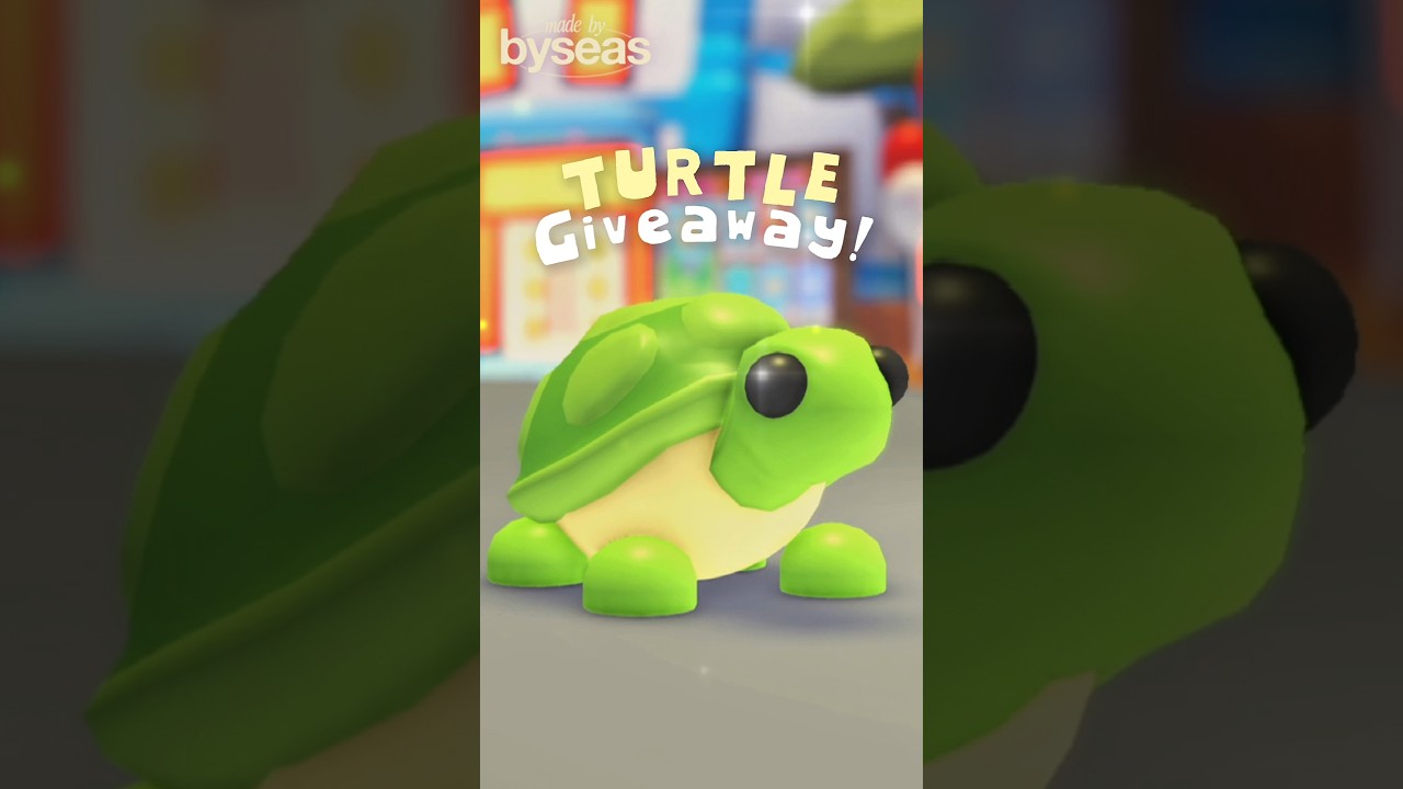 🥳 ADOPT ME TURTLE GIVEAWAY! 🐢 - sponsored by  /thehatchery - #shorts #adoptme #roblox
