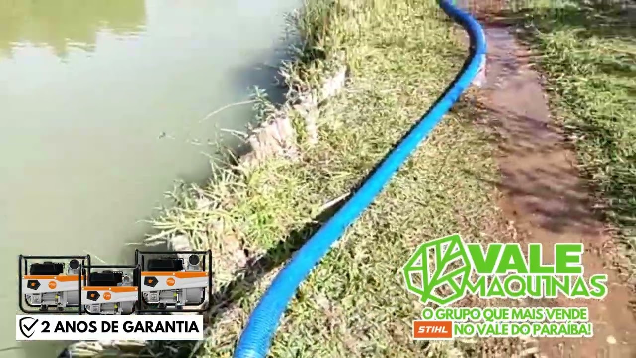 MOTOBOMBA STIHL WP 600 - Demonstração VALE MÁQUINAS STIHL