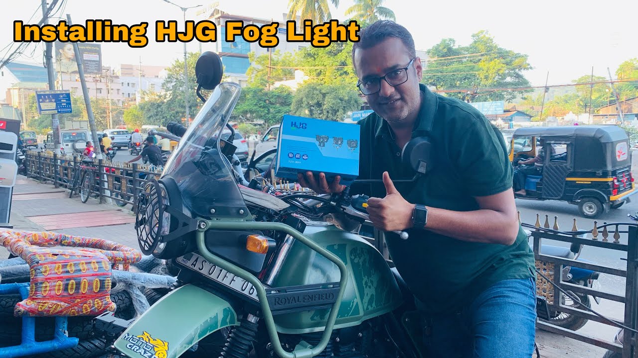 Installing HJG Foglights and Crash Guard in Royal Enfield Himalayan
