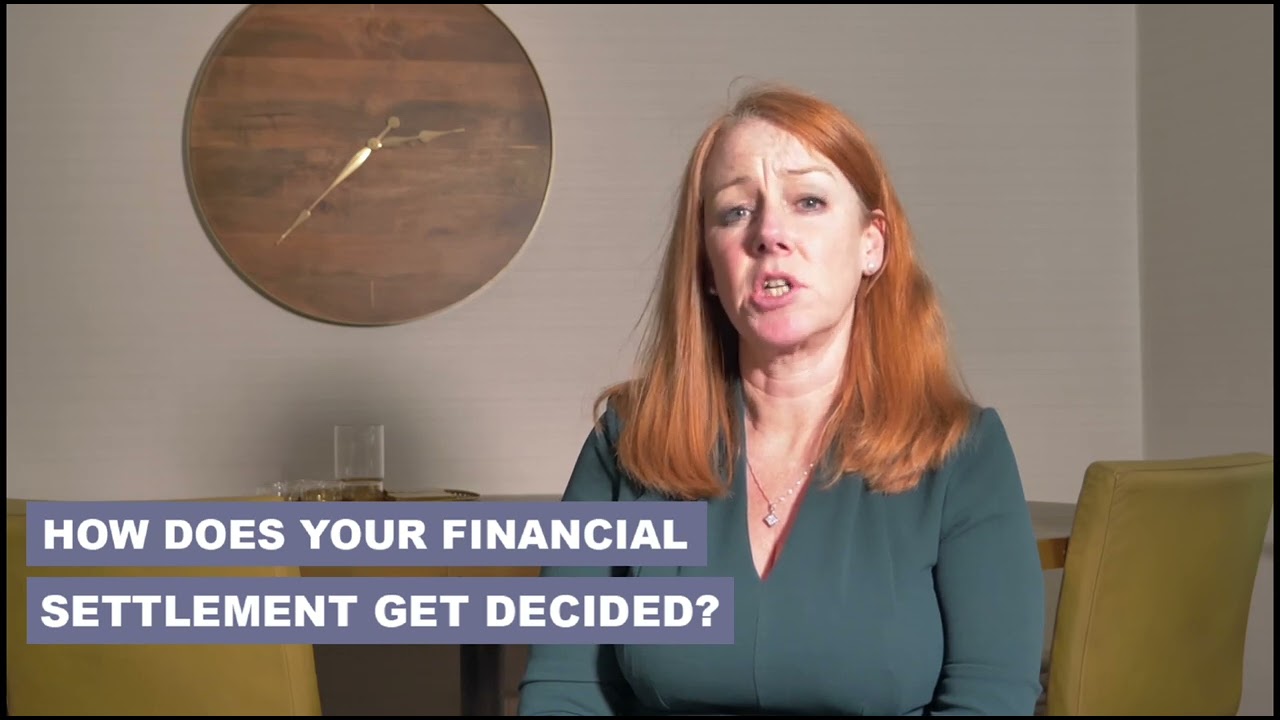 How your financial settlement is decided