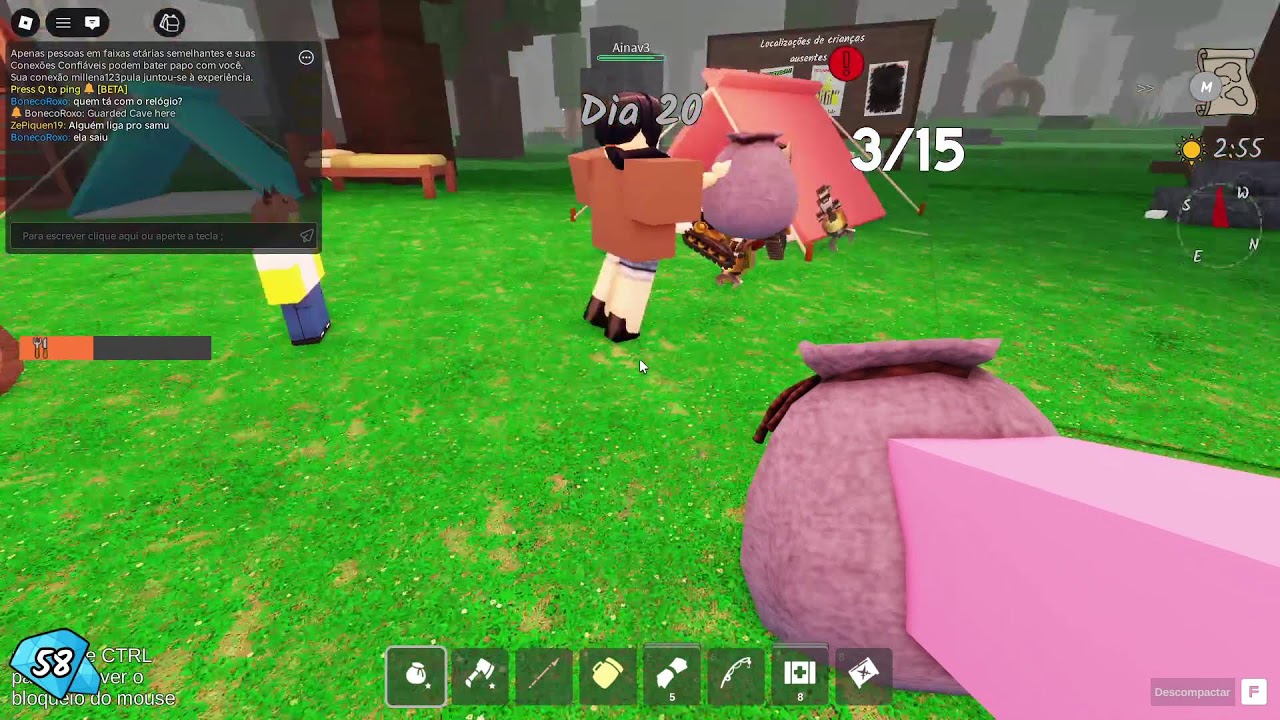 🔴LIVE 150 - 99 Noites Na Floresta ROBLOX (Bruno e Millena)