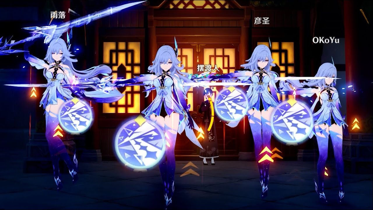 【原神】當你湊齊四個二命絲柯克，戰鬥畫面直接失控，這種強度太離譜了！#原神#米哈遊#搞笑視頻#抽卡