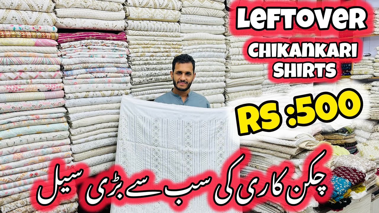 😳Leftover Chikankari Shirts Rs:500😳 Huge Sale Indian Chikankari | Mukesh Suit Sale😍Gota Work Sale