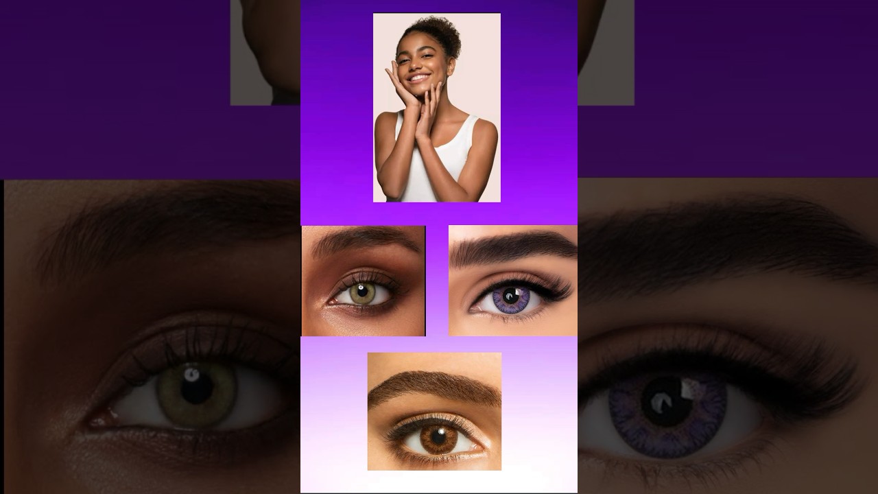Lenses colour on different skin tone #trending #lens #skincolor