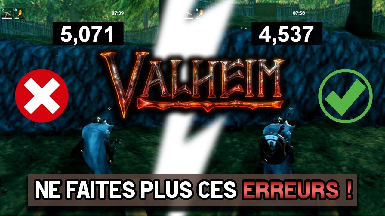 Ces 10 ERREURS &agrave; ne PLUS COMMETTRE sur VALHEIM !