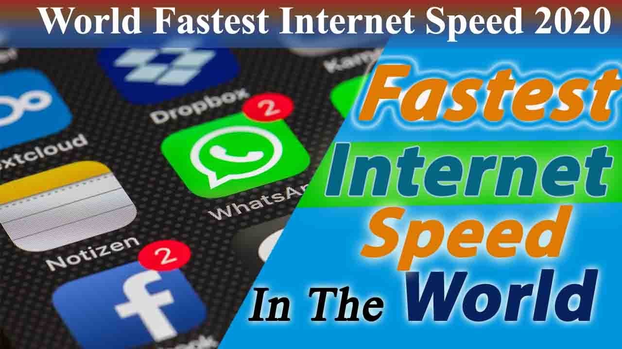 Fastest Internet Speed all over The World 2020 (Mobile Data)