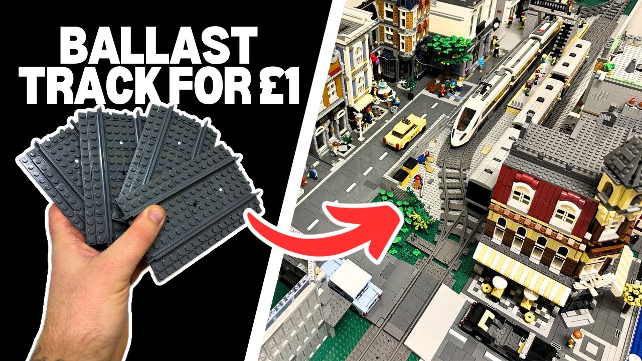 The CHEAPEST Way To Ballast Lego Train Track!