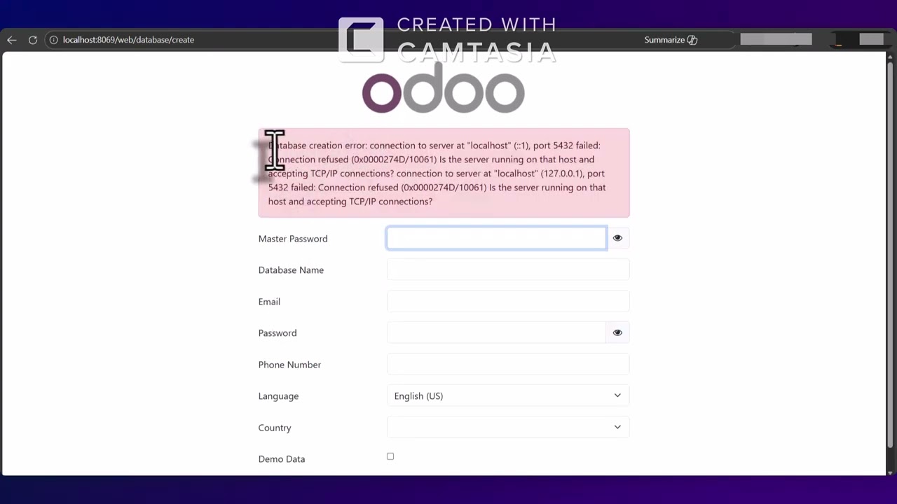Odoo tutorial 2026 : starting your database from scratch