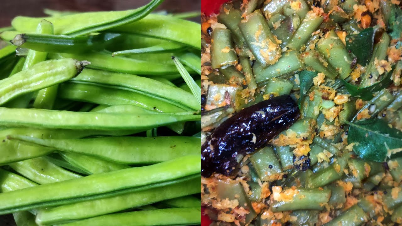 Cluster beans salad / curry