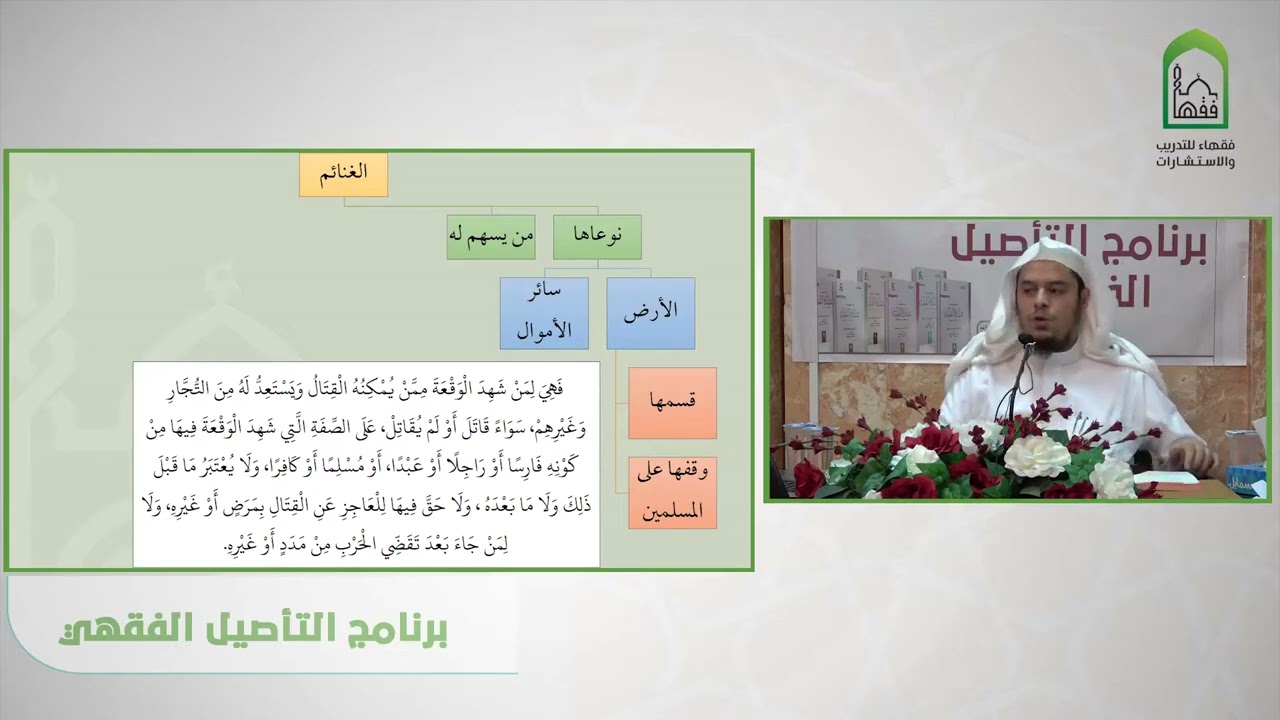 شرح عمدة الفقه - عامر بهجت  باب الغنائم وقسمتها