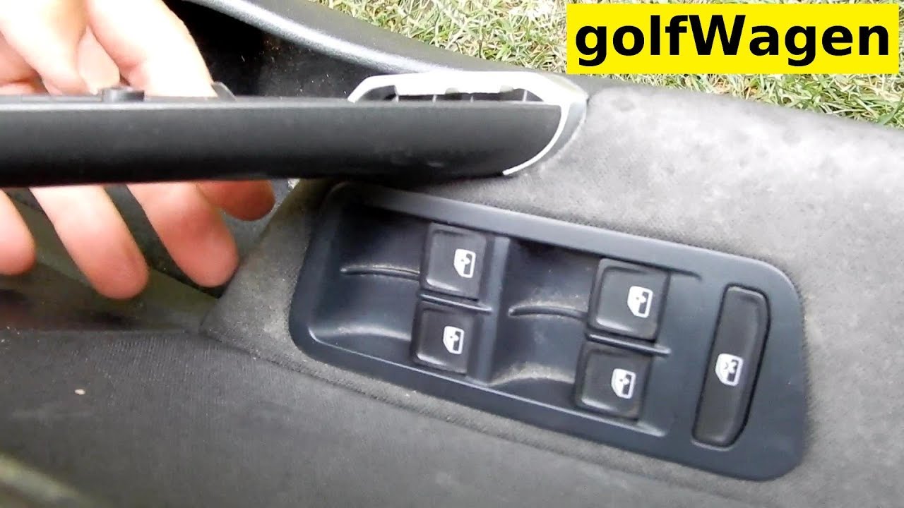 VW Golf 7 master window switch replacement