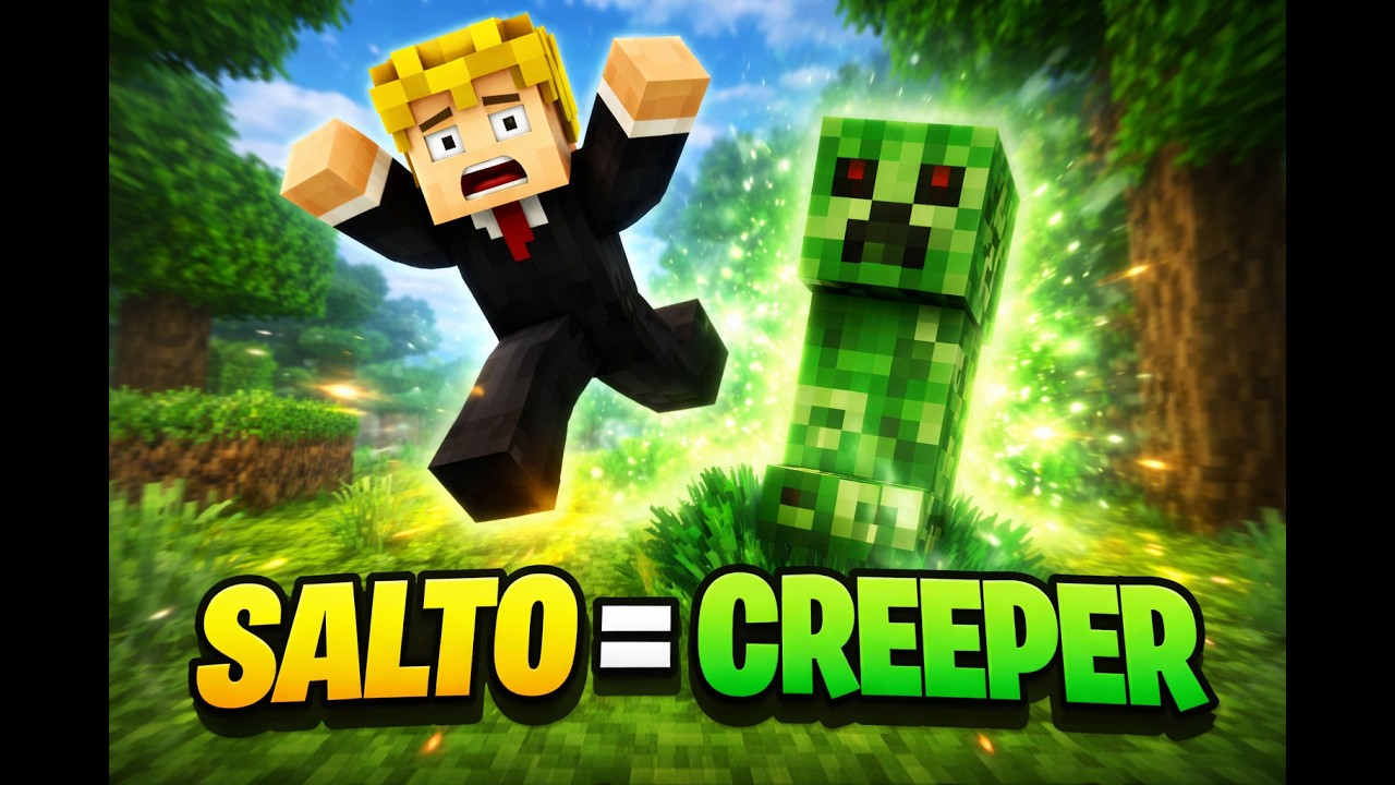 Minecraft, pero cada salto invoca un Creeper…