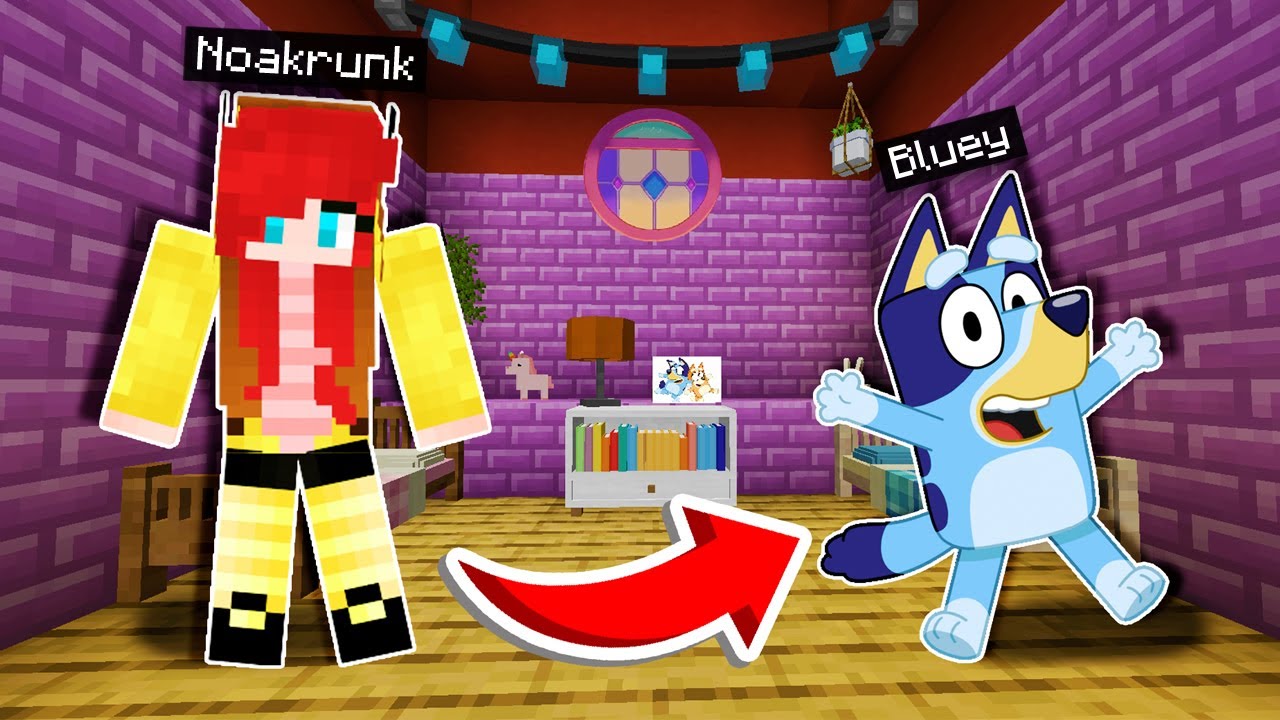 Me Convertí en BLUEY en Minecraft!