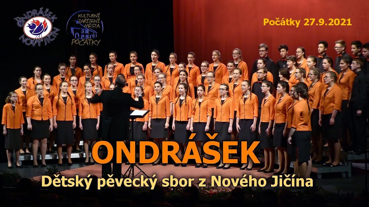 Dětský pěvecký sbor z Nového Jičína ONDRÁŠEK v Počátkách.
