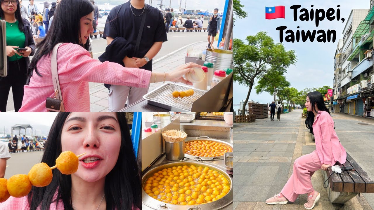 Taiwan #2 - Tamsui, Taiwan A Must Visit Place! Ximending Night Market Street Food!