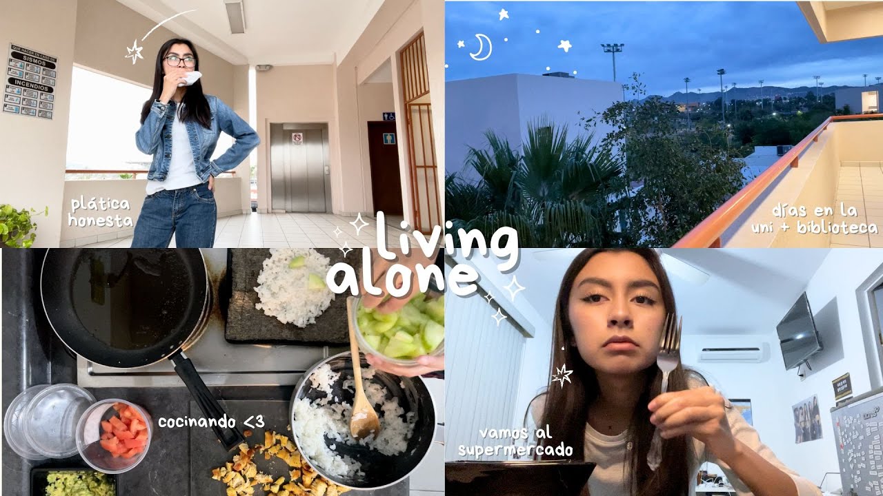 living alone ☆彡 vamos al supermercado, cocinando, “tour” por la biblioteca & días de uni . . .