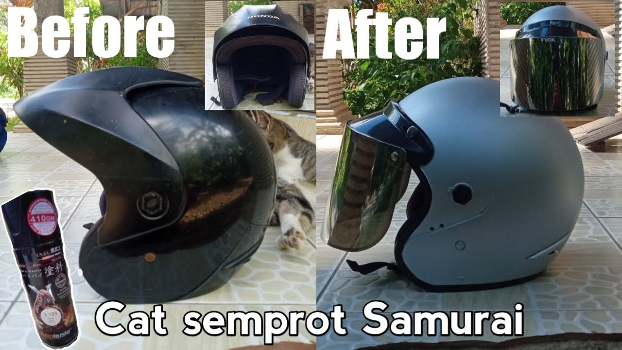 REPAINT!! HELM HONDA TRX 3 jadi ala HELM BOGO||#Repaint #Modifikasi