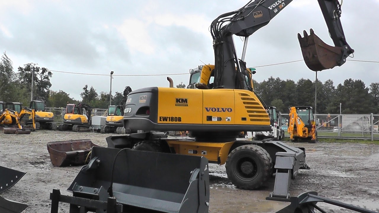 VOLVO EW180  KOPARKA KOŁOWA KM MASZYNY BUDOWLANE WWW.KMRENT.PL 56-300 MILICZ