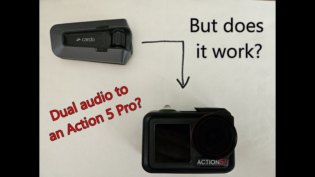THE EASIEST WAY TO GET CARDO DUAL COMMS RECORDING STRAIGHT ONTO DJI ACTION 5 PRO