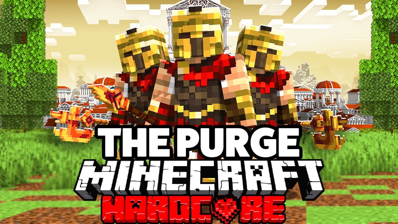 100 Players Simulate an Ancient Purge in Minecraft!