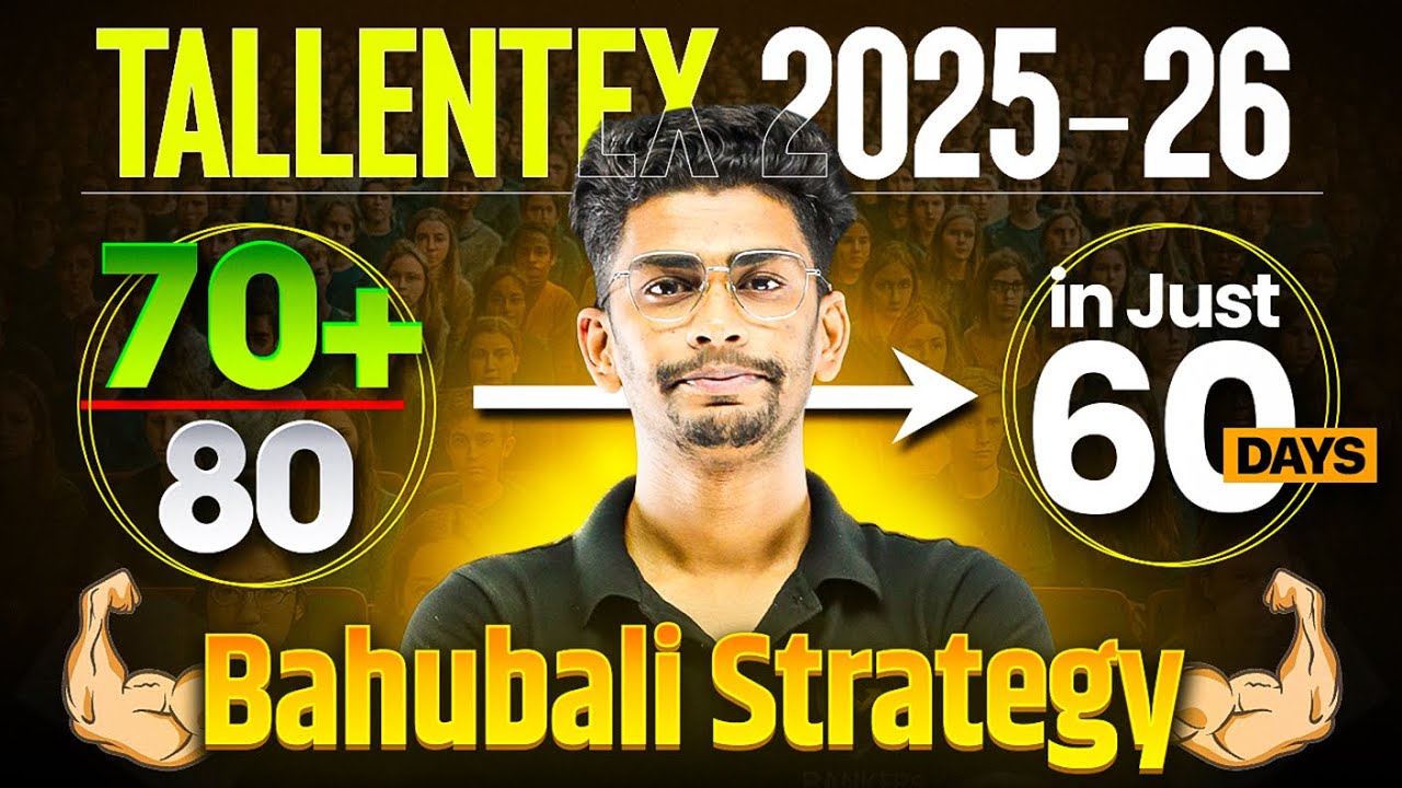 How to crack TALLENTEX in 60 Days 🔥| BAHUBALI STRATEGY | TALLENTEX 2025 | 70 + Marks Class 10