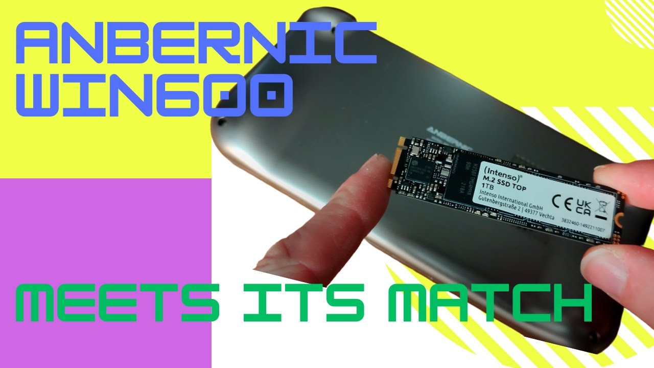Complete upgrade to the Anbernic Win 600 |  Replacing the 256GB 2242 M.2 with a 1TB 2280 M.2 😲