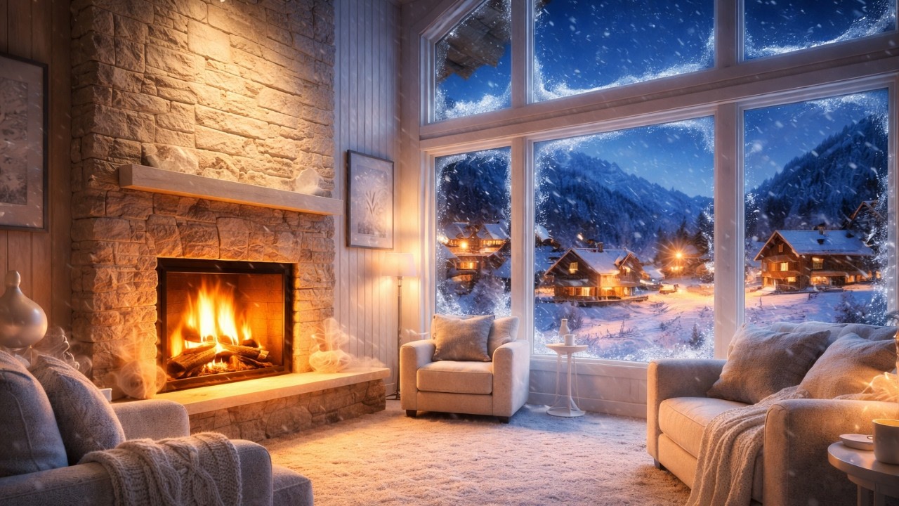 Pure White Calm | Snowfall Piano Ambience