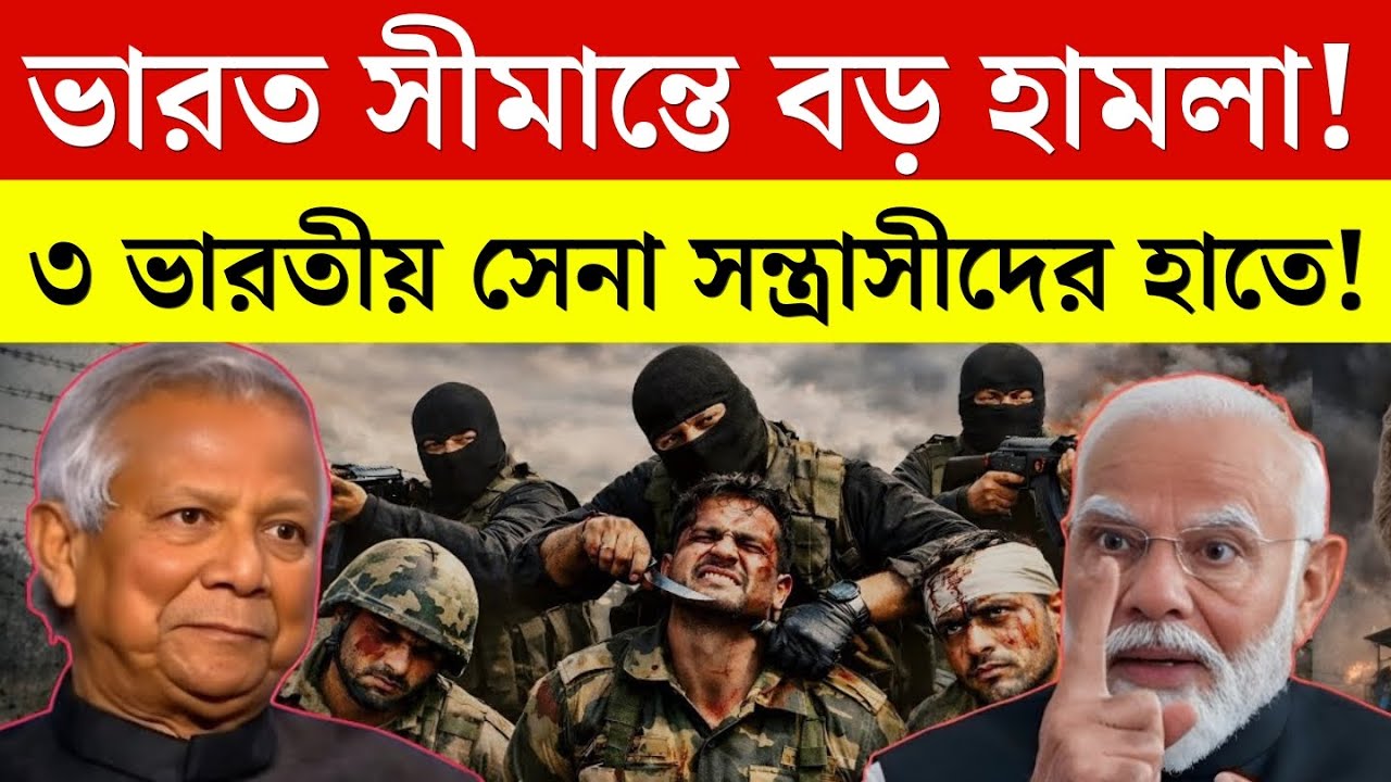 ভারত-পাক সীমান্তে বড় হামলা! সন্ত্রাসীদের হাতে বন্দি ৩ ভারতীয় সেনা | India Pakistan News