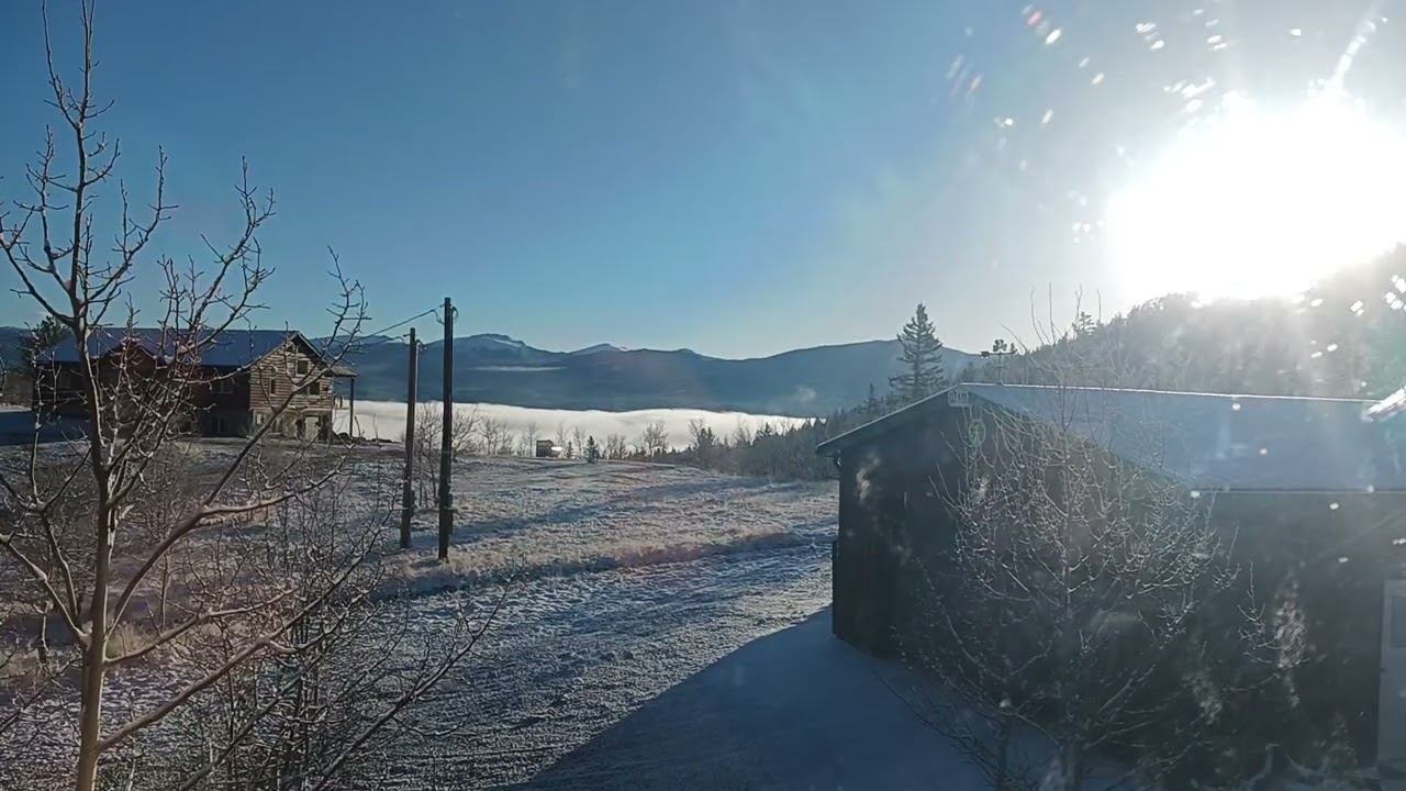 Morning fog in the valley.