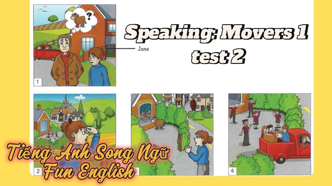 [Learn English Through Practice] Speaking Movers 1- Test 2 - 3 phần