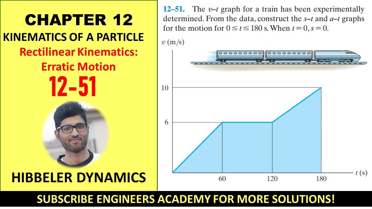 12-51 Rectilinear Kinematics - Erratic Motion (Kinematics of A Particle) ENGINEERS ACADEMY