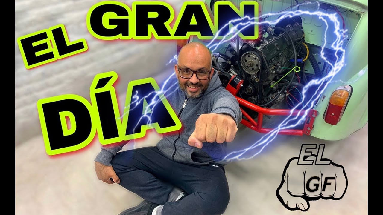 FIAT 600 SWAP-PONEMOS EL MOTOR 1.6 AL FITO,LO PRUEBO EN EL PATIO DE CASA!!!  