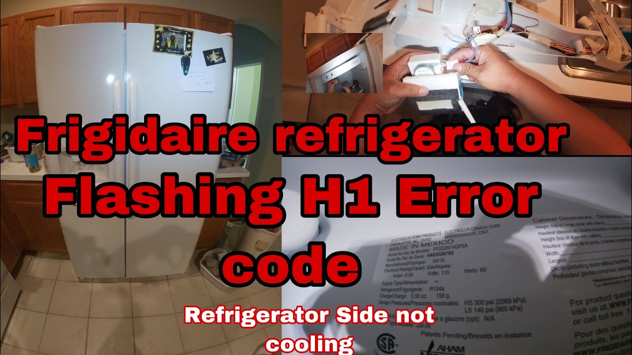#Frigidaire Side by Side #Refrigerator Not Cooling - Flashing H1 Error Code - Model FFSS2614QP6A