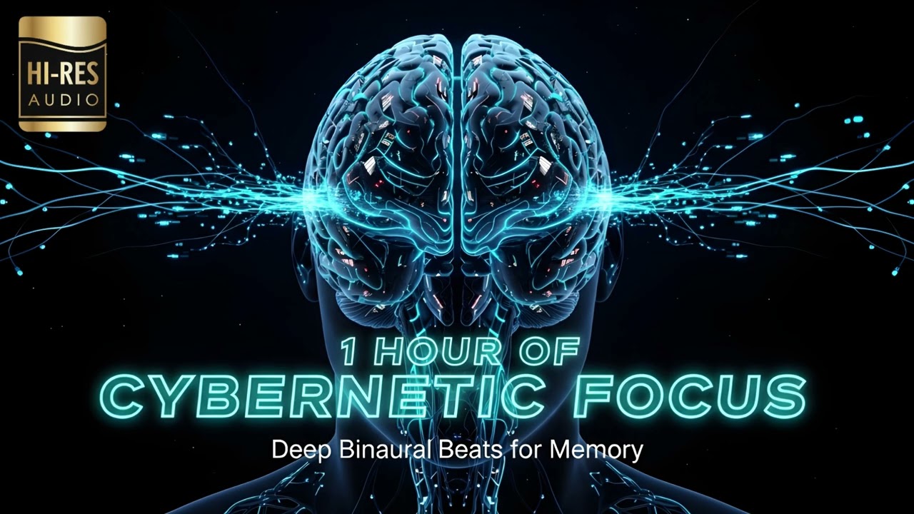 1 Hour of Cybernetic Focus: Deep Binaural Beats for Bio-Hacking Your Memory | Music for Memory