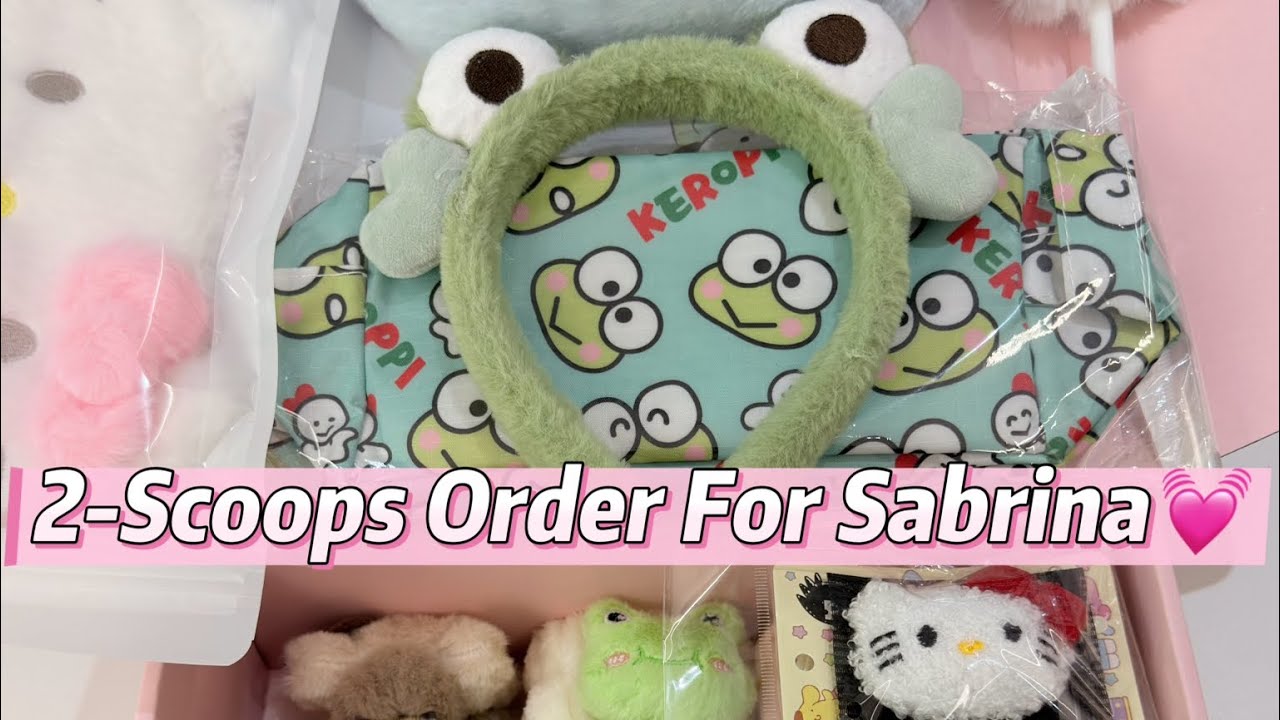 Let’s pack a 2-scoops order for Sabrina💗#sanrio #luckyscoop #kawaii #asmr #fpy 