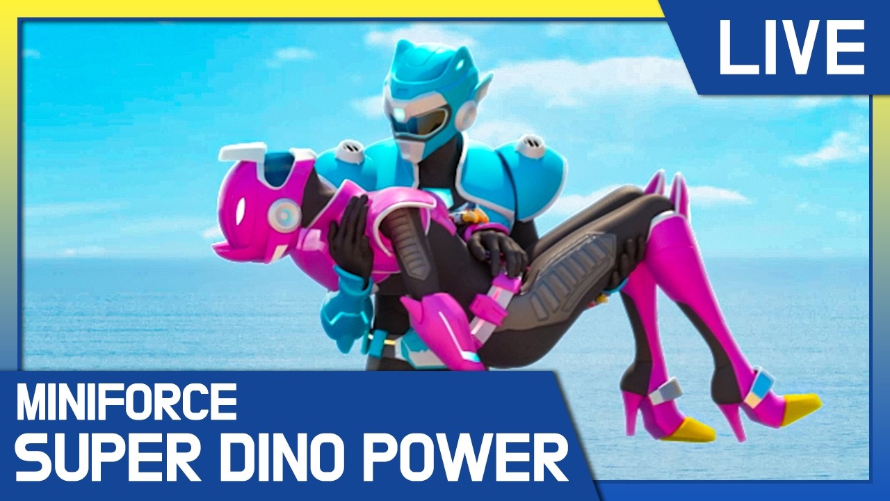 🔴 LIVE: MINIFORCE Super Dino Power 🩵🩷 Best Episodes of Miniforce Season 3 🌟