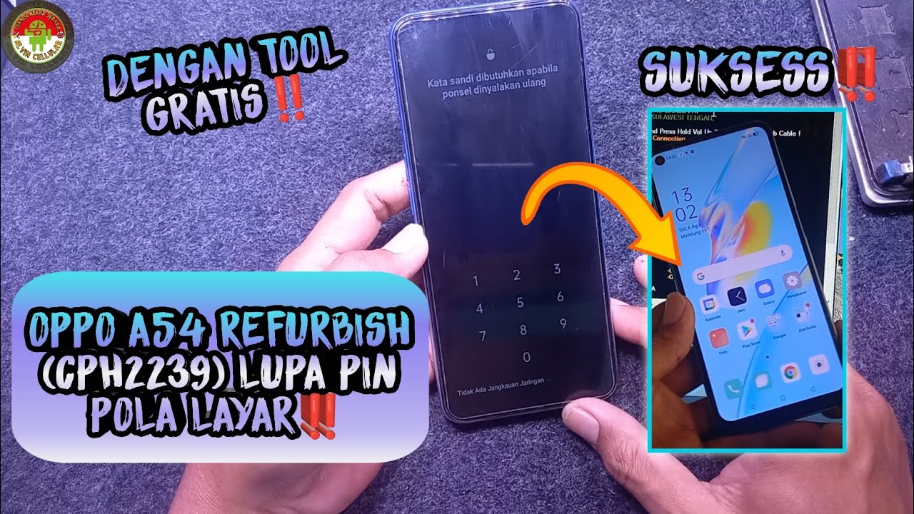 OPPO A54 REFURBISH LUPA PIN POLA LAYAR SOLUSU DENGAN TOOL GRATIS ‼️
