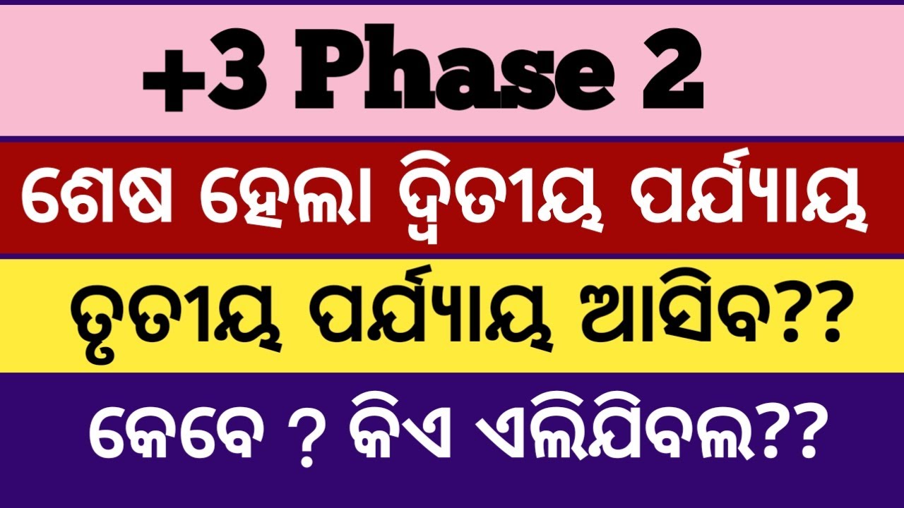 +3 phase 3 date ll +3 phase 3 admission date ll phase 3 admission+3 ll +3 admission phase3