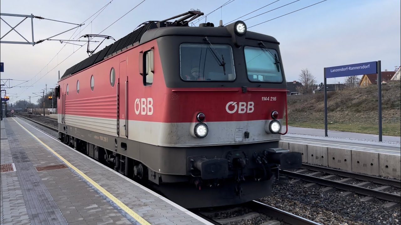 🇦🇹 Zugverkehr/Trains at Lanzendorf-Rannersdorf 20.01.23